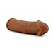 Realistic Stretchy Penis Extension Sleeve (Brown) for Extra Girth and Length !!