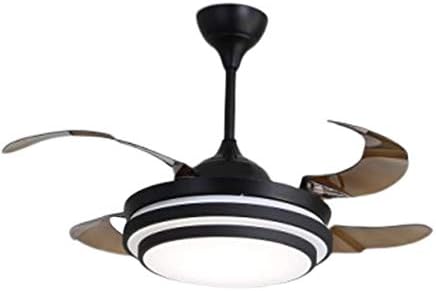 Hans Lighting Designer Ceiling Fan LED Chandelier with Remote, Modern Luxury Fan with Light and Remote, BIS Certified (Black Finish)