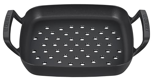 LE CREUSET Cast Iron BBQ Outdoor Square Grilling Basket