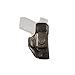 DeSantis Inside Heat Gun Holster, IWB Holster Built from Saddle Leather, Fits Glock 19, 23, 33, Unisex Holster, Right Hand-Draw, Black