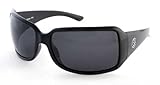 Filtrate Eyewear MOTEL Sunglasses- Gloss Black with Grey Polarized Lenses 00