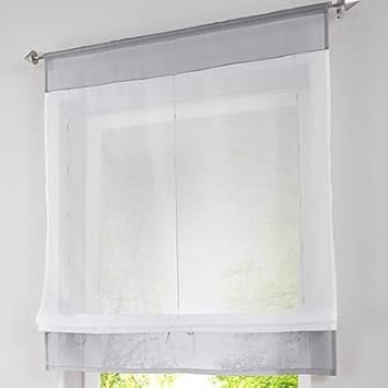 Buy Generic Pastoral Solid Curtains Roman Style Sheer Windows