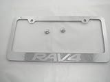 Toyota RAV4 Chrome License Plate Frame with Cap