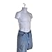 Male Torso Body Mannequin Form (Hips Long) - Great For Small And Medium Sizes - White