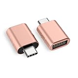 Syntech USB C to USB Adapter (2 Pack), Thunderbolt 3 to USB 3.0 Adapter Compatible with MacBook Pro 2019 and Before, MacBook Air 2019/2018, Dell XPS and More Type C Devices, Rose Gold