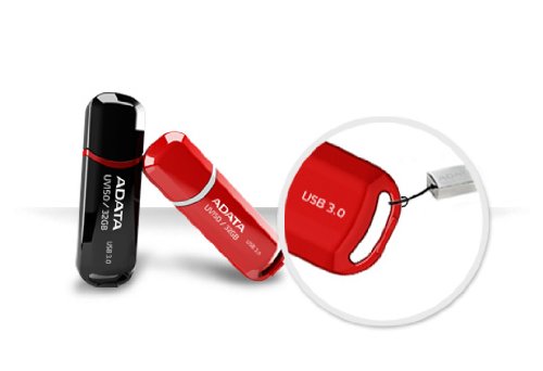 ADATA UV150 32GB USB 3.0 Snap-on Cap Flash Drive, Black (AUV150-32G-RBK)