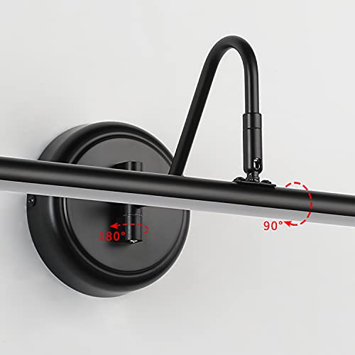 ECOBRT Modern LED Picture Light Fixtures Black Full Metal Artwork Display Light Fixture 24.4\