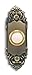 Heath Zenith SL-925-02 Wired Door Chime Push Button, Antique Brass with Lighted Center
