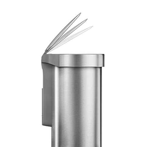 simplehuman 45L Semi-Round Sensor Can, Automatic/Touchless Kitchen Trash Can, Brushed Stainless Steel, 45 L / 11.8 Gal Home & Kitchen, Storage & Organization, Trash, Recycling & Compost, Kitchen Trash Cans