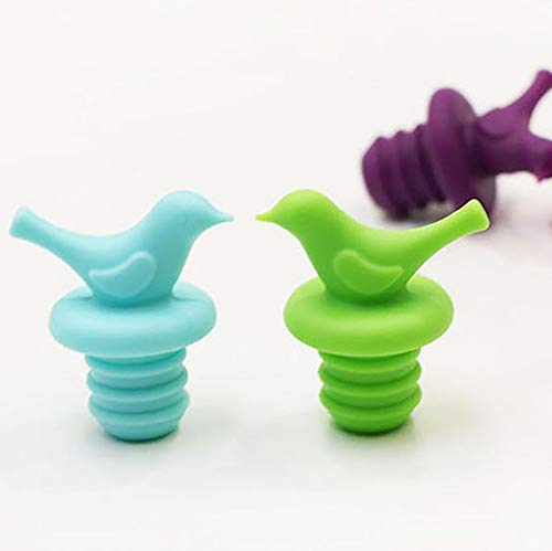 image for XGao Silicone Wine Bottle Stopper with Air Tight Seal Reusable Wine an