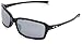 Oakley Women's OO9233 Dispute Rectangular Sunglasses, Polished Black, 60 mm