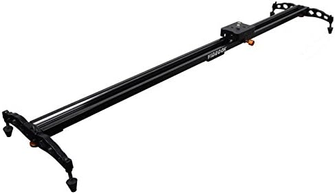 Videook DSLR Camera Track Dolly Slider Video Stabilization Rail System Stabilizer 120CM/48" for Photography and Video