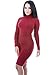 Long Sleeve Turtleneck Bodycon Dress