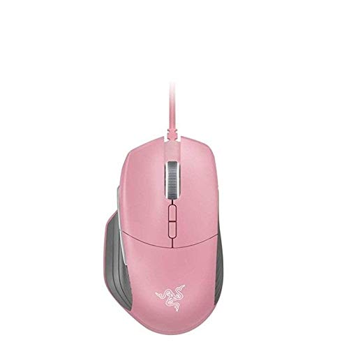 Razer Basilisk Gaming Mouse – [Quartz Pink]: 16,000 DPI Optical Sensor – Chroma RGB Lighting – 8 Programmable Buttons – Mechanical Switches – Customizable Scroll Resistance