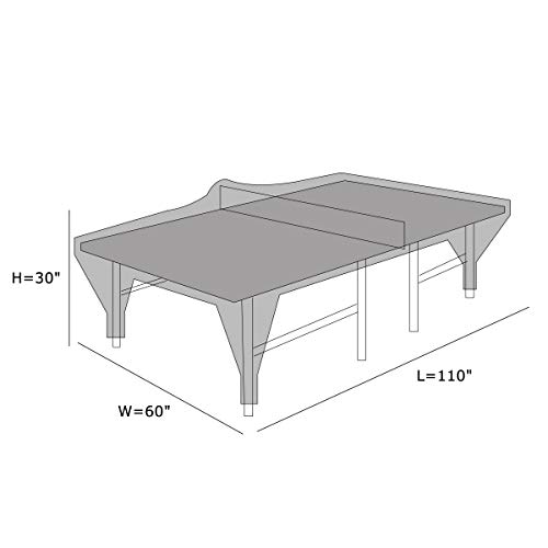 image for UBOWAY Ping Pong Table Cover - Table Tennis Cover Sun Proof, Rain Proo