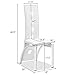 Giantex 4 Pcs Dining Chairs PU Leather Steel Frame High Back Contemporary Home Furniture (White)