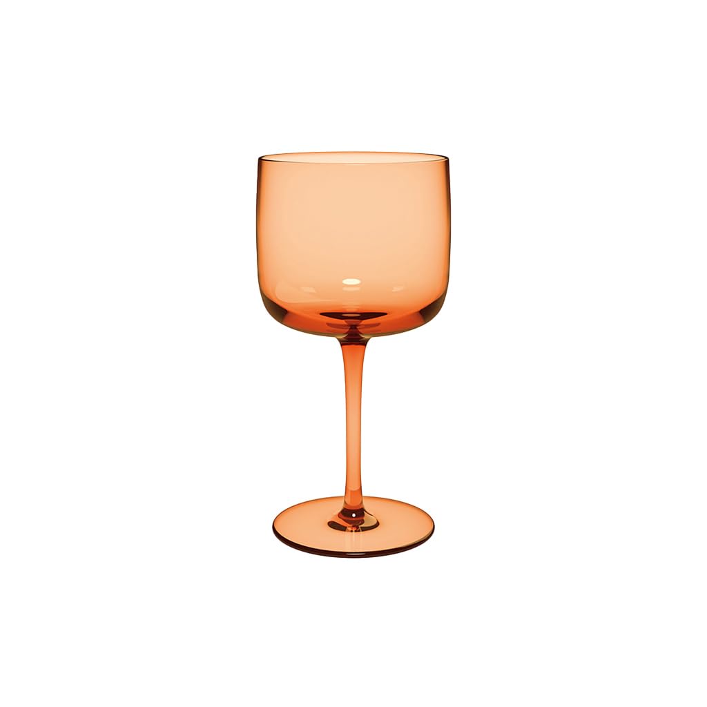 Villeroy & Boch - Like Apricot Wine Goblet Set 2 pces, Coloured Glass Orange, Capacity 270 ml