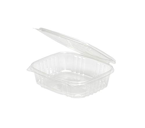 Clear hinged container, Deli container, Produce container, Dips & Spreads, Recyclable, BPA free, Made in the USA