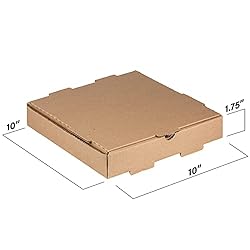MT Products Pizza Boxes 10x10 Inches - Kraft