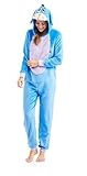 Disney Womens Faux Fur Licensed Sleepwear Adult Costume Union Suit Pajama (XS-3X) Eeyore Medium