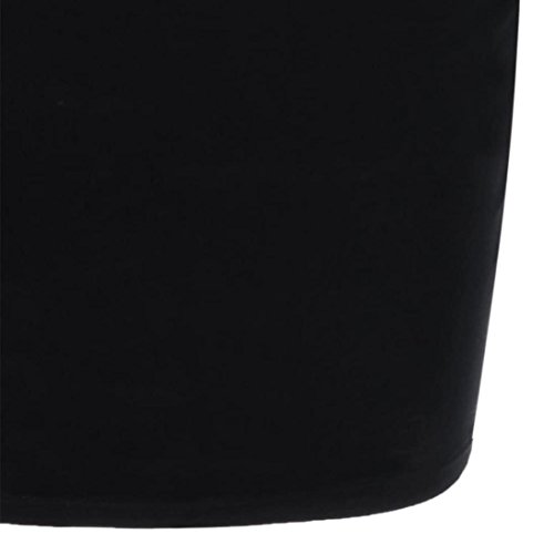 Ruffles Mini Dress,Han Shi Fashion Womens Plus Size Rose Print Casual Shirts Skirts (Black, XL) - Thumbnail 3