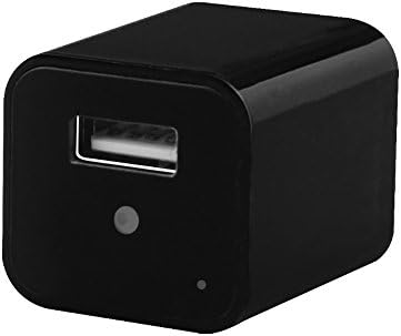 downee Hidden Camera Adapter Full HD 1080P Video Recorder Loop Recording Surveillance Spy Camera Mini Nanny Cam Black ( 8GB )