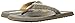 Skechers USA Men's Tatric Salman Flip Flop,Chocolate/Yellow,8 M US