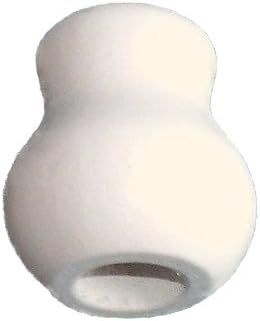 Shade Doctor of Maine Two Pack of 1 1/4 inch Wood Blind Cord Tassels - White Finish - Bell Design