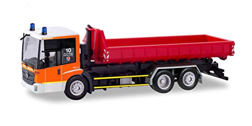 Herpa-094641-Mercedes-Benz-Econic-Wechsellader-LKW-Feuerwehr-Dsseldorf-Mehrfarbig