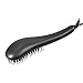 MHU Pro Ionic Hair Straightening Brush Anti-scald Hair Straightener Ceramic Hair Straightening Brush and Comb Temperature Lock & Auto Shut off LED Display 2.65m Cable,Black