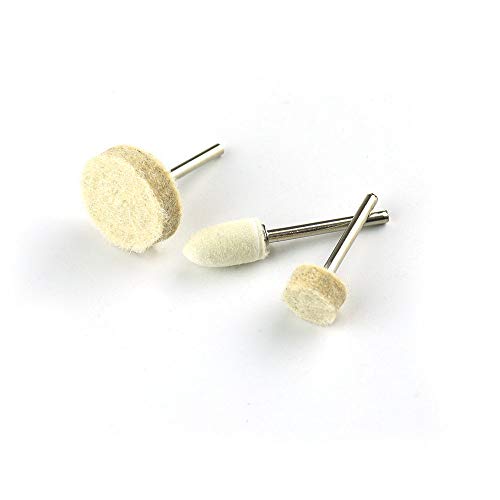 Hamineler 142Pcs Felt Polishing Wheels Polishing Bits Kit, Felt