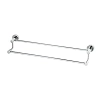 YISMAN Towel Bar SUS 304 Stainless Steel 24-inch Double Bars Towel Holder Bathroom Towel Holder,Polished Finish