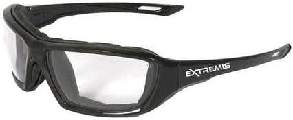 Radians XT1-11 Extremis Full Black Frame Safety Glasses with Clear Anti-Fog Lens (2 Pack(1 Unit))