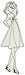 Prima Marketing Mixed Media Doll Cling Rubber Stamps, Kate with High Waist Dress