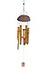 Wind Chime - Bamboo Wood Wind Bell - 28 Inch Chime Light Brown Indoor Outdoor Wooden Melody Bamboo Wind Bell for Garden Patio Home Green House Gazebo Front Door Decor