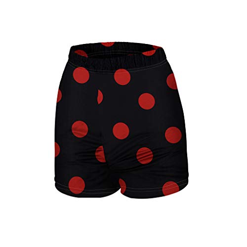 LuminitA Women High Waist Workout Shorts Yoga Pants Scrunch Booty Gym Sports Leggings Running Shorts Black