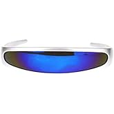 SA106 Mirror Lens Monolens Cyclops Robotic Futuristic Sunglasses