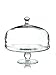 Artland Simplicity Cake Stand with Straight Sided Dome - Flawless Glass, Tall Cake Friendly, Secure Design, Elegant Craftsmanship, Gift Ready, Durable, Designed by Artland