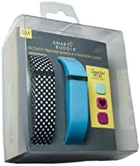 FitBit Flex 2 Pack Activity Tracker Bands &amp; 3 Pcs. Fashion Clasps-SMALL