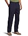 IZOD Men's American Chino Pleated Pant, Navy, 34W x 30L
