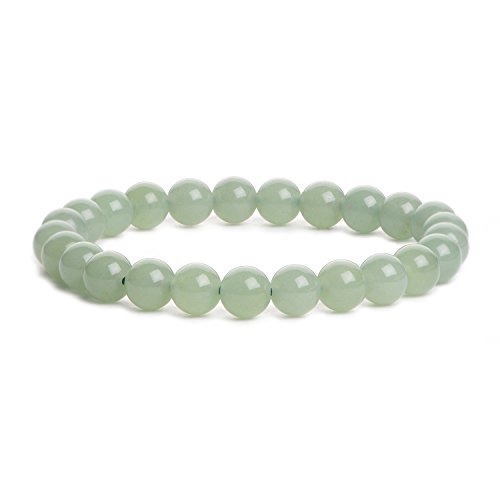 iSTONE Natural A Grade Green Aventurine Gemstone 8mm Round Beads Stretch Bracelet 204703501