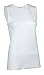 Rosette Woman's Cotton Sleeveless Undershirt, Smooth and Seamless Tank Top, XX-Large, White