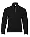 Jerzees 8 oz 50/50 NuBlend Quarter-Zip Cadet Collar Sweatshirt (995Y) -BLACK -S