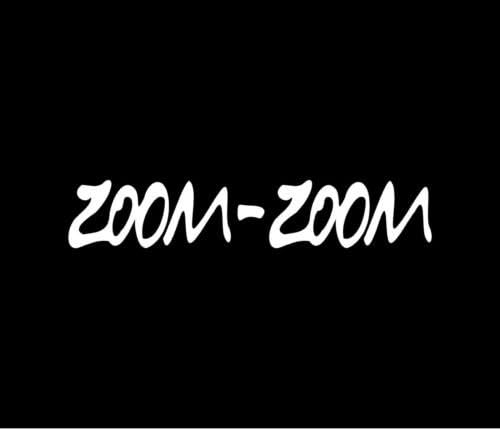 ZOOM ZOOM Vinyl Decal Car Window Bumper Sticker Mazda JDM, Die Cut Decal Bumper Sticker For Windows, Cars, Trucks, Laptops, Etc.