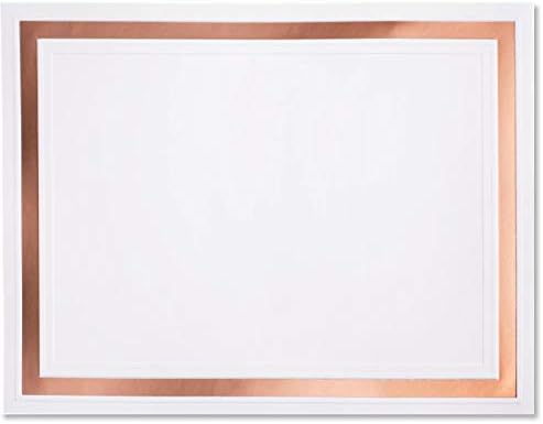 amazon com paperdirect rose gold pristine certificates rose gold foil border 8 1 2 inch x 11 inch 38lb cover stock 50 count office products paperdirect rose gold pristine certificates rose gold foil border 8 1 2 inch x 11 inch 38lb cover stock 50 count