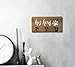 NITYNP His Hers Dog Leash Key Holder for Wall, Key and Dog Leash Hanger for Entryway, Farmhouse Home Decor Key Hook Decorative