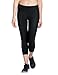 BALEAF Women's 3D Padded 3/4 Cycling Compression Tights Wide Waistband UPF 50+ Black Size M