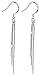Vintage Long Earings 925 Sterling Silver Pin Tassel Fashion Jewelry for Women 2015
