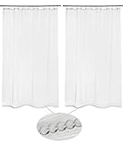 AmazerBath 2 Pack Thin Shower Curtain Liners, 72