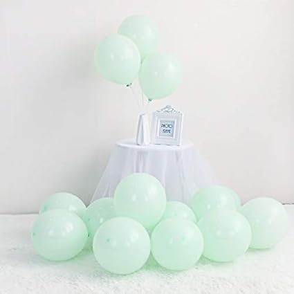 Amazon Com Lokman 100pcs Macaron Green Party Balloons For Wedding